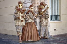 Photo : Tag Masques Vénitiens - Trio masqués