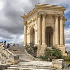 Photo : Région Langedoc Roussillon Midi-Pyrénées -  Chateau d'eau et Bassin principal du Peyrou