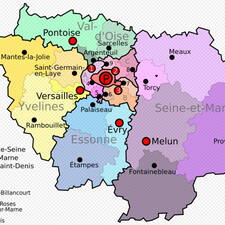 Photo : Carnets de Balades -  Carte-Ile-De-France-wikipedia