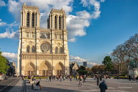 Photo : Tag Cartes Postales - Façade de la cathédrale Notre-Dame de Paris 