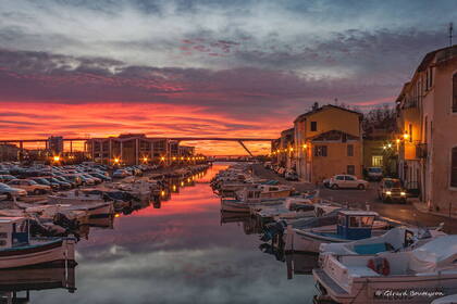 Photo : Martigues en photos -  Le canal San sébastien et le viaduc.