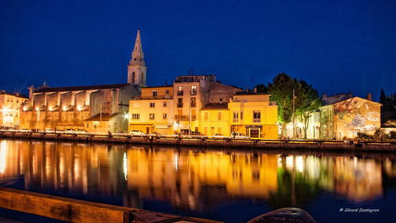 Photo : Martigues en photos -  Canal Galiffet le soir