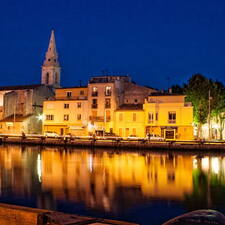 Photo : Les Heures Bleues ou Dorees -  Canal Galiffet le soir