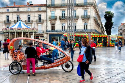 Photo : Mobilité et moyens de transport -  Place la comédie à Montpellier