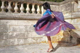 Photo : Une journée à Nimes et à Montpellier -  Tourbillon aux jardins de la fontaine